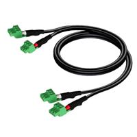 Procab CLA830/1 signaalkabel met 3p terminal blocks 1m - thumbnail