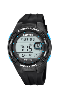 Horlogeband Calypso K5765 / K5765-1 / K5765-2 / K5765-3 / K5765-4 Kunststof/Plastic Zwart