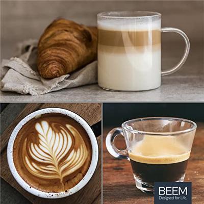BEEM 03270 Espressomachine met filterhouder Zwart (mat) 1470 W Warmhoudfunctie, Met melkopschuimer