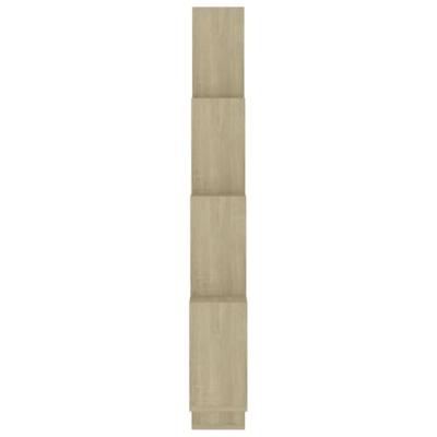VidaXL Wandschap kubus 90x15x119 cm bewerkt hout sonoma eikenkleurig