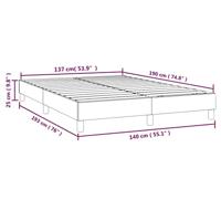 Boxspringframe fluweel donkergroen 140x190 cm - thumbnail