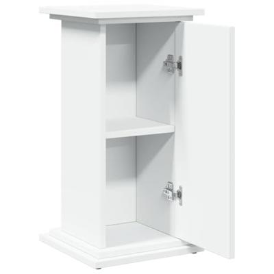 VidaXL Sokkel met opbergruimte 31x30x60 cm bewerkt hout wit