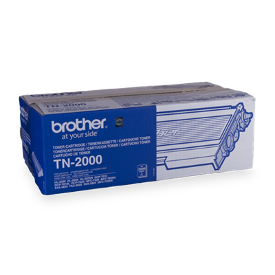 Brother toner, 2.500 pagina's, OEM TN-2000, zwart Brother toner, 2.500 pagina's, OEM TN-2000, zwart