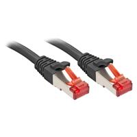 LINDY 47777 RJ45 Netwerkkabel, patchkabel CAT 6 S/FTP 1.00 m Zwart 1 stuk(s) - thumbnail