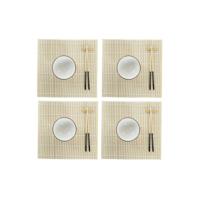 Sushi set DKD Home Decor Bamboe Keramiek Wit Orientaals 14,5 x 14,5 x 31 cm (16 Onderdelen) - thumbnail