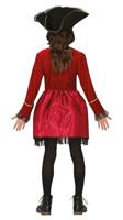 Piratenpak Meisje Rood Grace - thumbnail