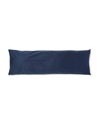 HEMA Kussensloop 50x160cm zacht katoen donkerblauw (donkerblauw)