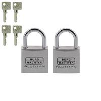 Burg Wächter 36151 Hangslot 30.00 mm Gelijksluitend Aluminium Sleutelslot - thumbnail