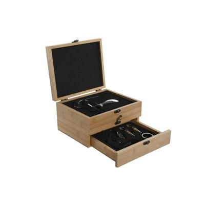 Set van Wijn Accessoires Home ESPRIT Natuurlijk Bamboe Roestvrij staal Set van Wijn Accessoires Home ESPRIT Natuurlijk Bamboe Roestvrij staal
