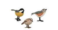 Decoratie Vogel Wol Assorti 1st - thumbnail