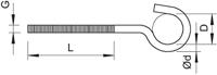 OBO Bettermann 3470210 OBO plafondhaak 867 M6x95mm 1 stuk(s) - thumbnail