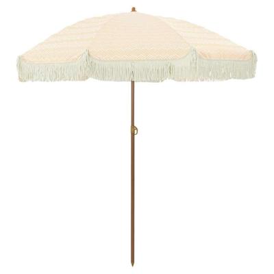 Parasol Geel en Wit 160 x 195 cm Staal