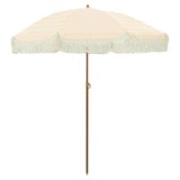Parasol Geel en Wit 160 x 195 cm Staal - thumbnail