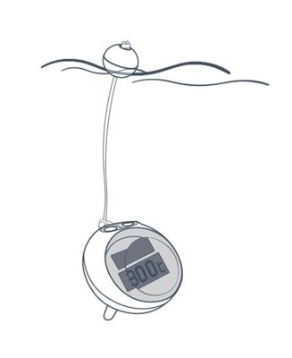 Kokido Revolution digitale thermometer met vergrootglas