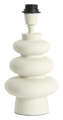 Light & Living Tafellamp 'Olona' 27cm hoog, kleur Crème (excl. kap)