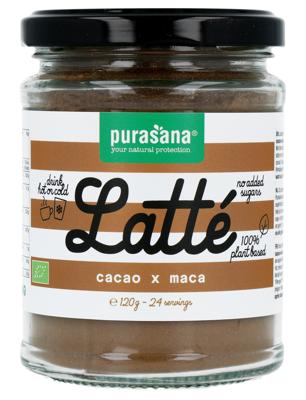 Purasana Latte cacao maca vegan bio 120 Gram Purasana Latte cacao maca vegan bio 120 Gram