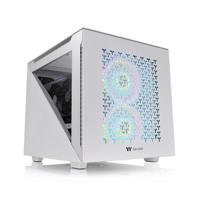 Thermaltake Divider 200 TG Air Snow Micro-tower PC-behuizing Wit 2 voorgeïnstalleerde ventilators, Zijvenster, Stoffilter - thumbnail