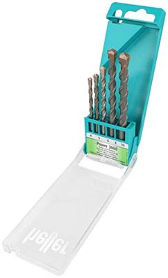 Heller Beton-/steenboorset | 5-delig | d. 4 / 5 / 6 / 8 / 10 mm | 1 stuk - 17755 - 17755