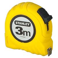 STANLEY Rollbandmass 3m/13,0mm gelb Kunststoffgehäuse 1-30-487 Rolmaat 3 m - thumbnail
