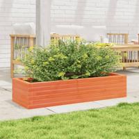 Plantenbak 110x40x23 cm massief grenenhout wasbruin - thumbnail