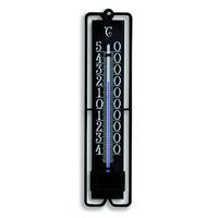 Buitenthermometer kunststof Novelli zwart 19.5 cm - thumbnail