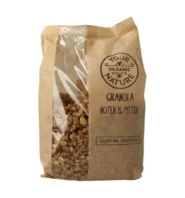 Your Organic Nature Granola noten en pitten bio 375 Gram