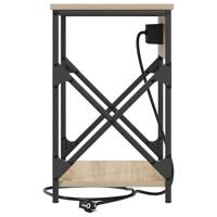 Nachtkastje 2 pcs Sonoma eiken 41 x 31 x 51 cm Bewerkt hout - thumbnail