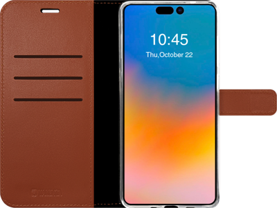 Valenta Book Case Gel Skin Apple iPhone 14 Pro Max Brown