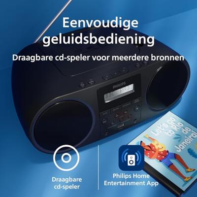 Philips TAZ6000/00 DAB radio Zwart