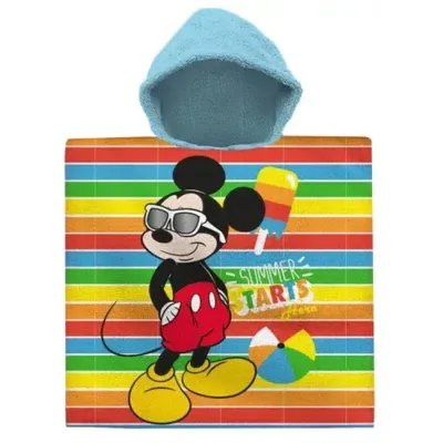 Disney Mickey Mouse Bad-Poncho 60x120 cm