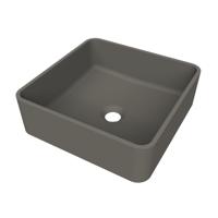 Arcqua Case Opbouw Waskom Vierkant 37x37 Mat Quartz Grijs Arcqua - thumbnail