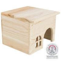 TRIXIE HUIS HAMSTER HOUT SPIJKERVRIJ 15X15X12 CM 2 ST - thumbnail
