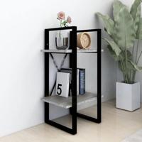 Boekenkast 2-laags 40x30x70 cm bewerkt hout grijs sonoma eiken - thumbnail