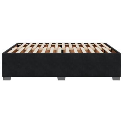 Bedframe zonder matras 140x200 cm fluweel zwart