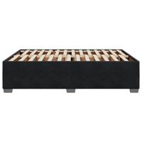 Bedframe zonder matras 140x200 cm fluweel zwart - thumbnail