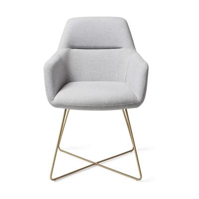 Jesper Home Eetkamerstoel 'Kinko' Cross Gold, kleur Cloud