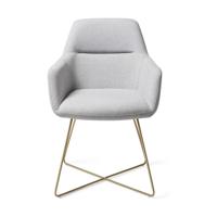 Jesper Home Eetkamerstoel 'Kinko' Cross Gold, kleur Cloud - thumbnail