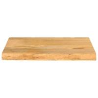 Tafelblad met natuurlijke rand 50x40x3,8 cm massief mangohout - thumbnail