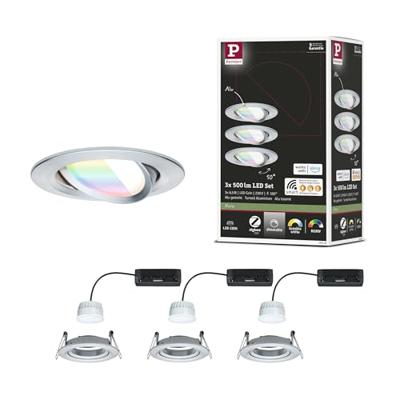 Paulmann 92435 LED-plafondlamp, LED-inbouwlamp 6 W Aluminium (gedraaid) Paulmann 92435 LED-plafondlamp, LED-inbouwlamp 6 W Aluminium (gedraaid)