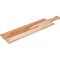 Serveerplateau teak met handvat 60x15cm - thumbnail