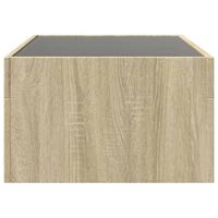 Salontafel met Infinity LED 90x50x30 cm sonoma eikenkleurig - thumbnail