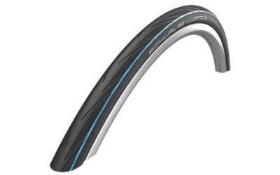 Schwalbe Vouwband lugano 2 k-guard 28 x 1.00" / 25-622 mm - zwart met blauwe strepen