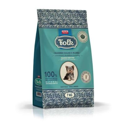 FOLK Small breeds Traditional masurian venison stew with beets and cranberries - droog hondenvoer - 7kg