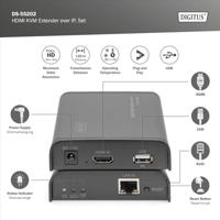 Digitus DS-55202 Zender en ontvanger KVM-extender - thumbnail