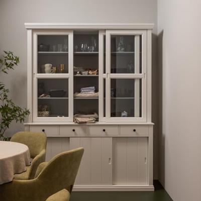 WOOOD Vitrinekast 'Lagos', kleur wit