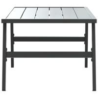 Tuintafeltje 90x45x35 cm gepoedercoat staal zwart - thumbnail