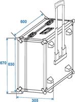 Roadinger ROADINGER Flightcase 2x TS-150/TS-7/TS-255 - thumbnail