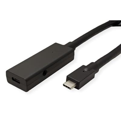 ROLINE USB 3.2 Gen 2 repeater kabel, C-C, ST/BU, alleen data, 5 m