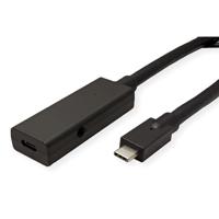 ROLINE USB 3.2 Gen 2 repeater kabel, C-C, ST/BU, alleen data, 5 m - thumbnail