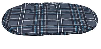 TRIXIE KUSSEN SCOOPY OVAAL ZWART / WIT / GRIJS 54X35X6 CM